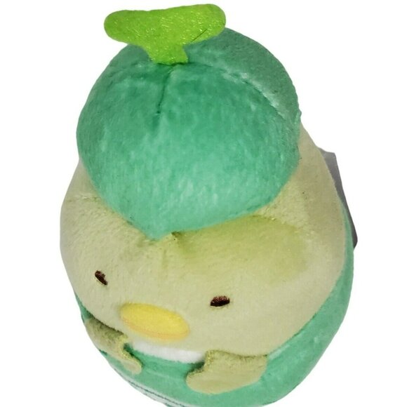 San-X Sumikko Gurashi Melon Ice Cream Penguin 4" Plush Green Stuffed Animal 2018 - Picture 7 of 13
